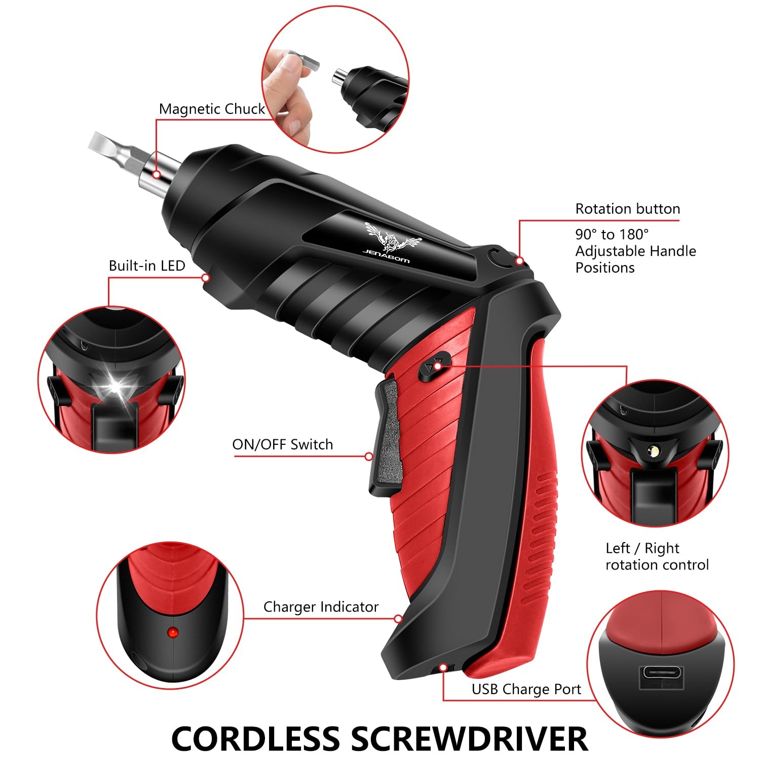 14 in 1 Electric Screwdriver Cordless 3.6V Small Power Drill Set 3Nm Max Torq…