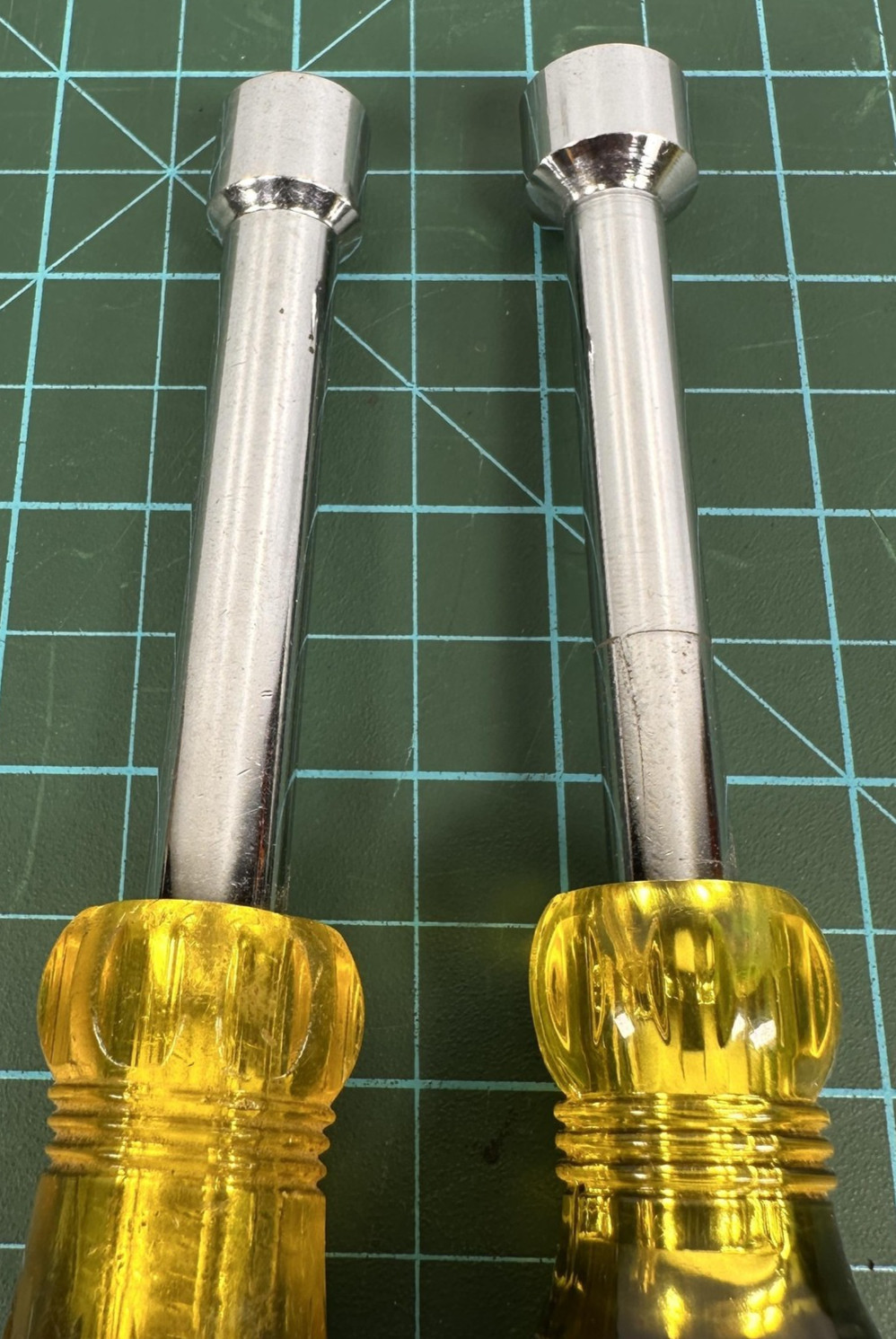 Klein Tools Nut Driver Set 2pc Cushion-Grip Hollow-Shank Made USA 7/16