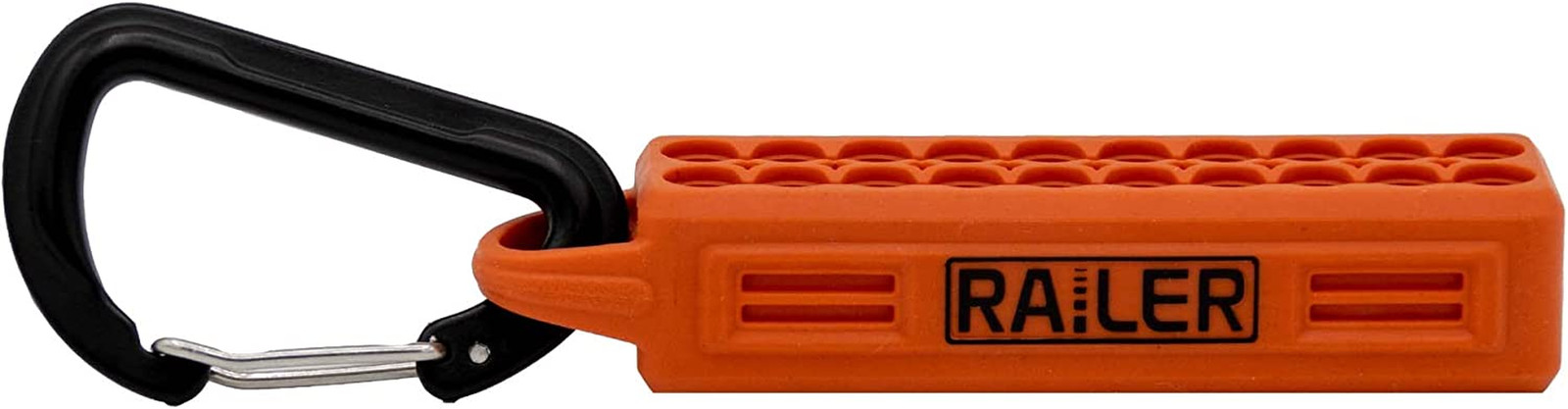 Screwdriver Bit Holder Storage Organizer – Railer 20-Hole Orange Bit Holder with