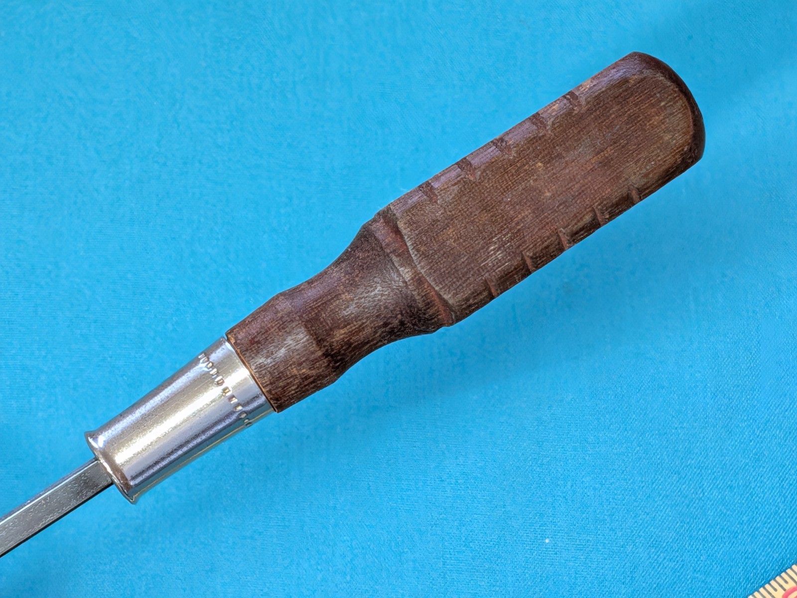 Extra Long 23″ Phillips #2 Screwdriver w/ Square Shank & Wood Handle GOOD+
