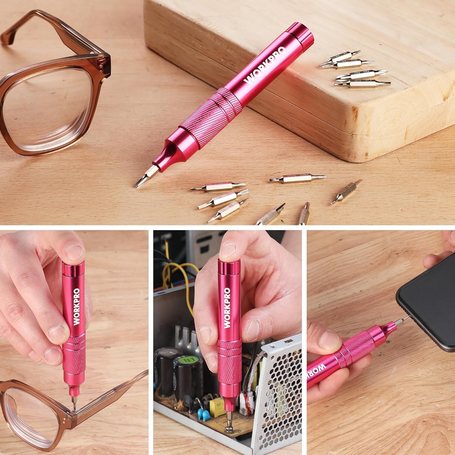 WORKPRO 24-in-1 Precision Screwdriver, Pen Style Multi-Bit Screwdriver S2 Steel