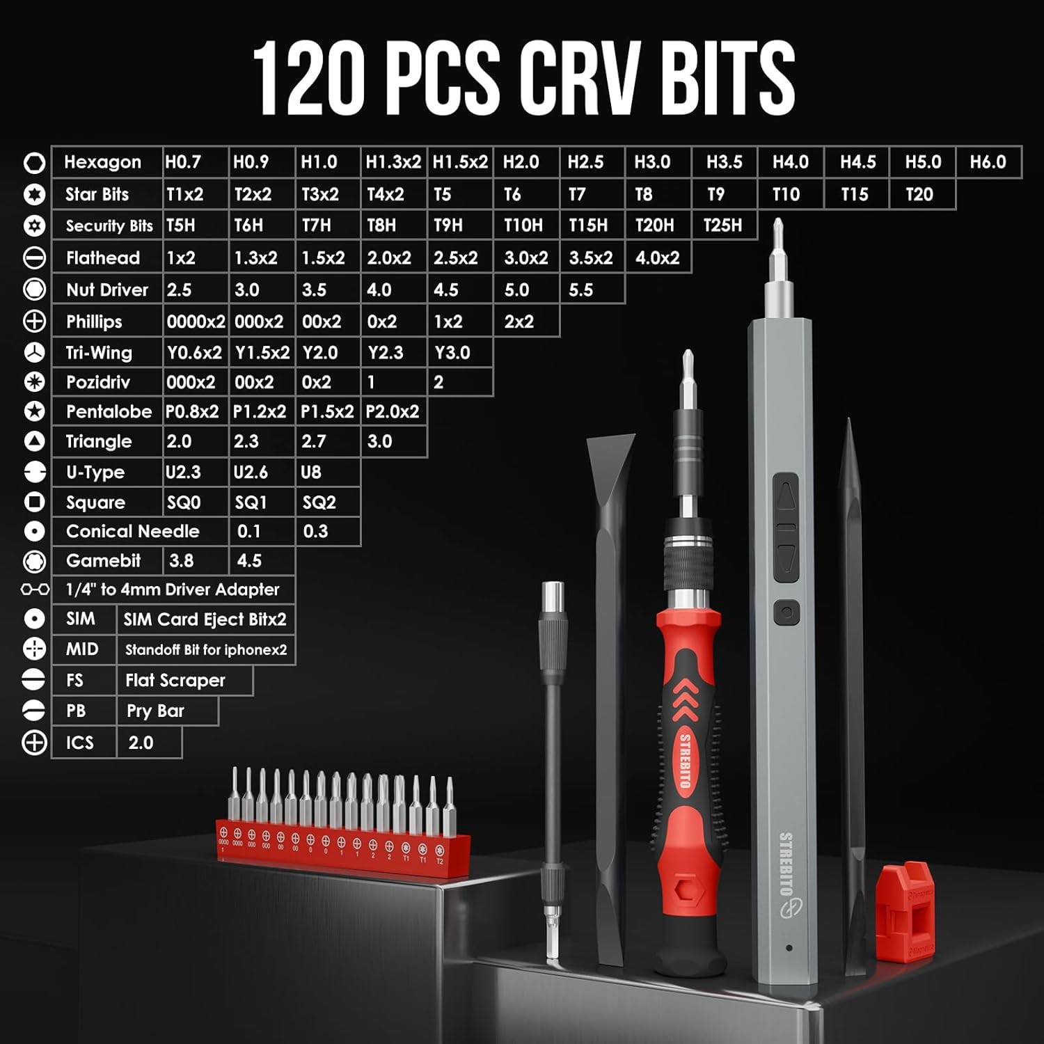 Electric Screwdriver, 144-In-1 Precision Screwdriver Set, 120 Magnetic