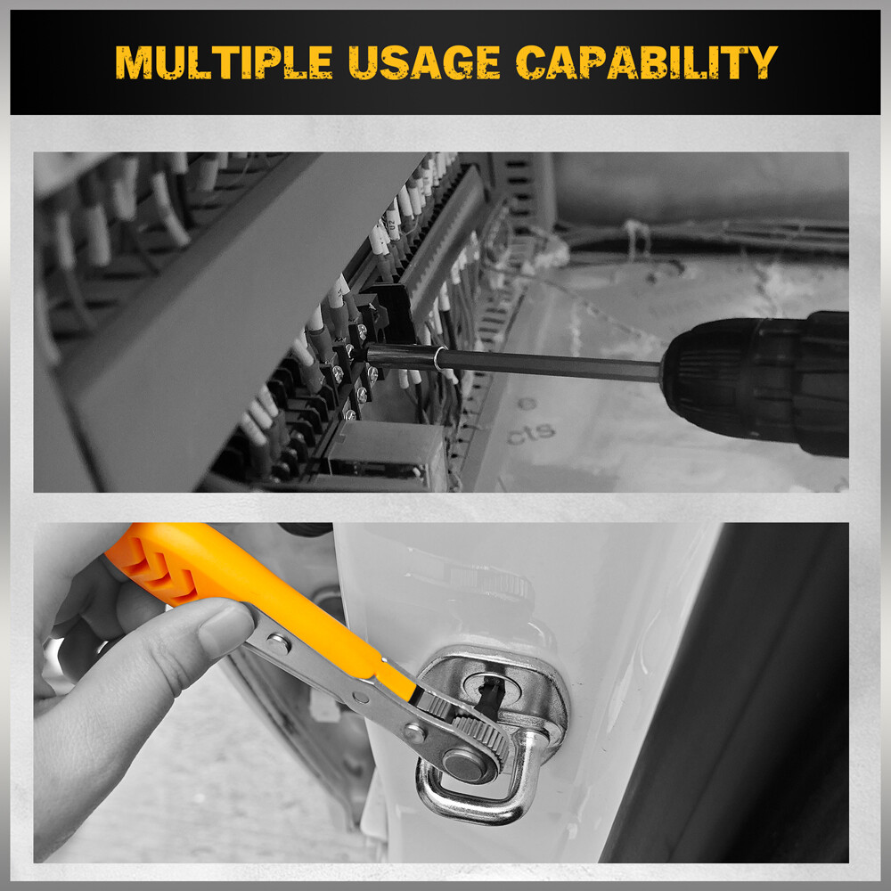 47PC Magnetic Impact Nut Driver Screwdriver Bit Set 1/4″ Hex Shank Quick Change