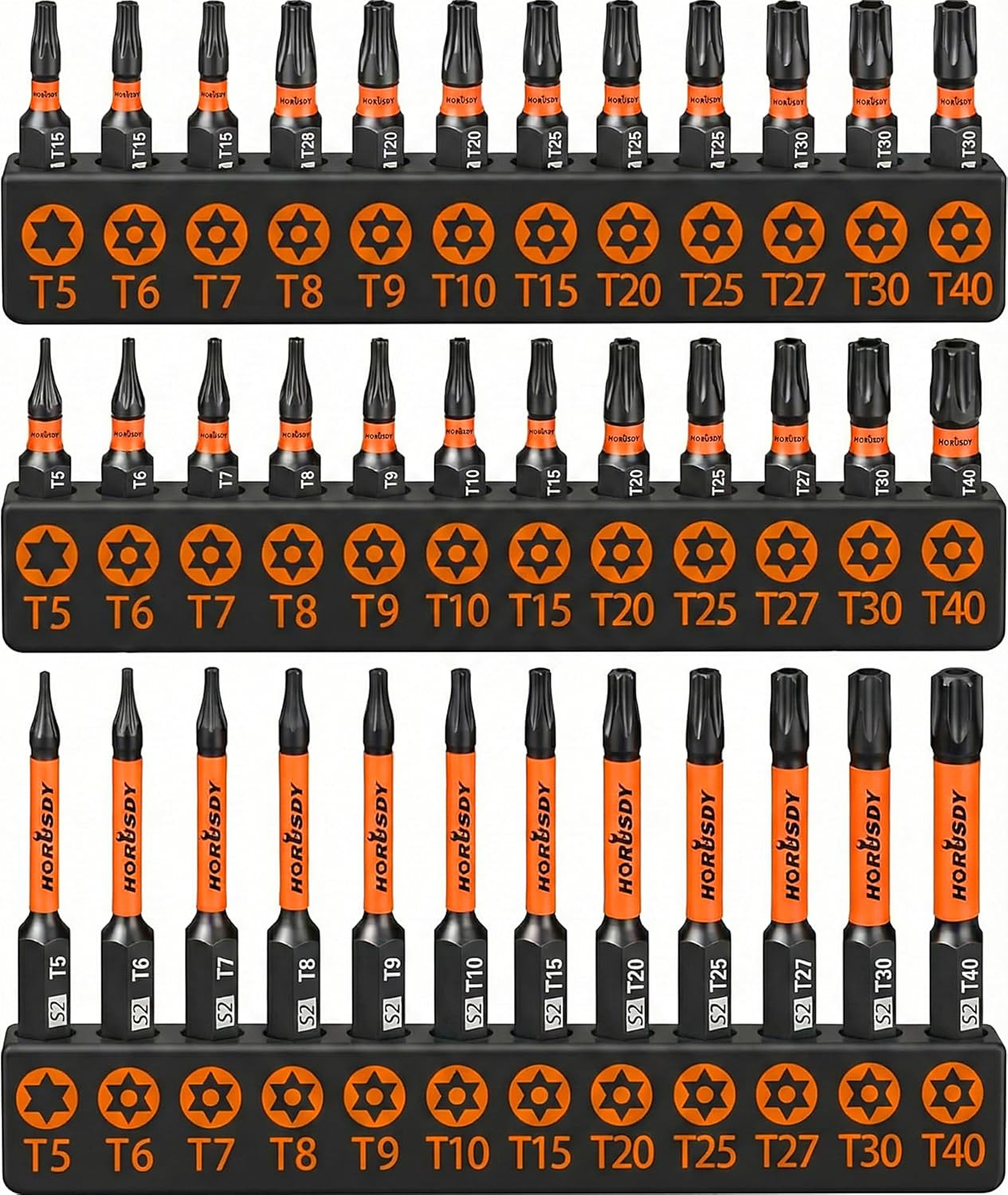 36 Pcs Security Torx Bit Set S2 Steel Tamper Proof Star Bits Impact Driver