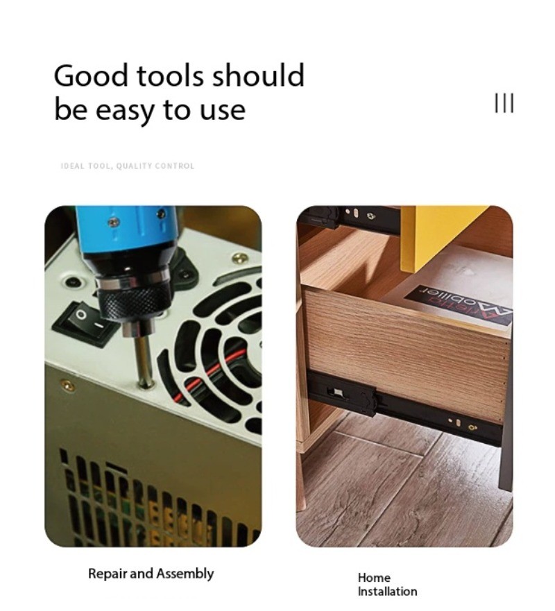 Electric Screwdriver Industrial-Grade Corded Model 220V for Home Repairs