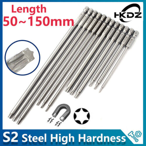 HKDZ Torx Screwdriver Bits T3,T4,T5,T6,T7,T8,T9,T10,T15,T20,T25,T27,T30,T40-T50