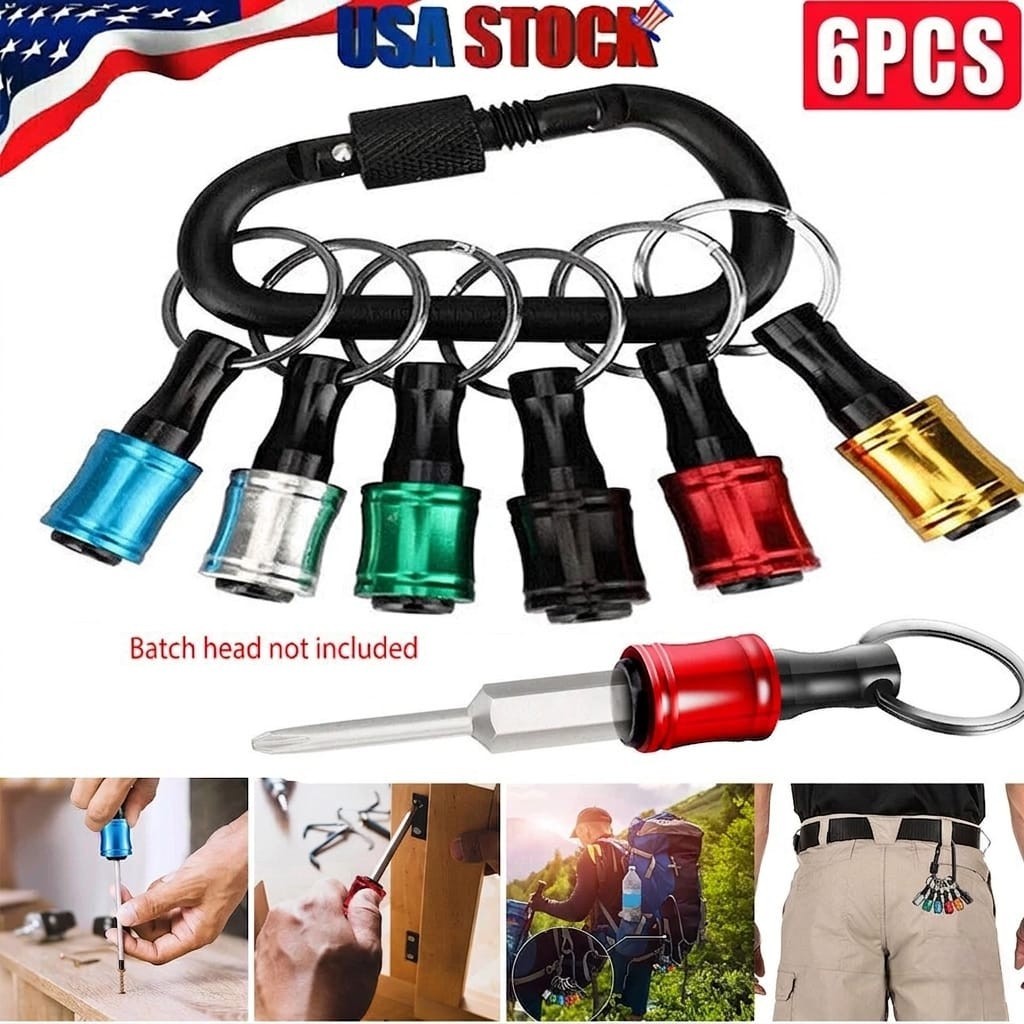 1/4″ Hex Shank Quick Release Keychain Screwdriver Drill Bit Holder Bit Set 28PCS