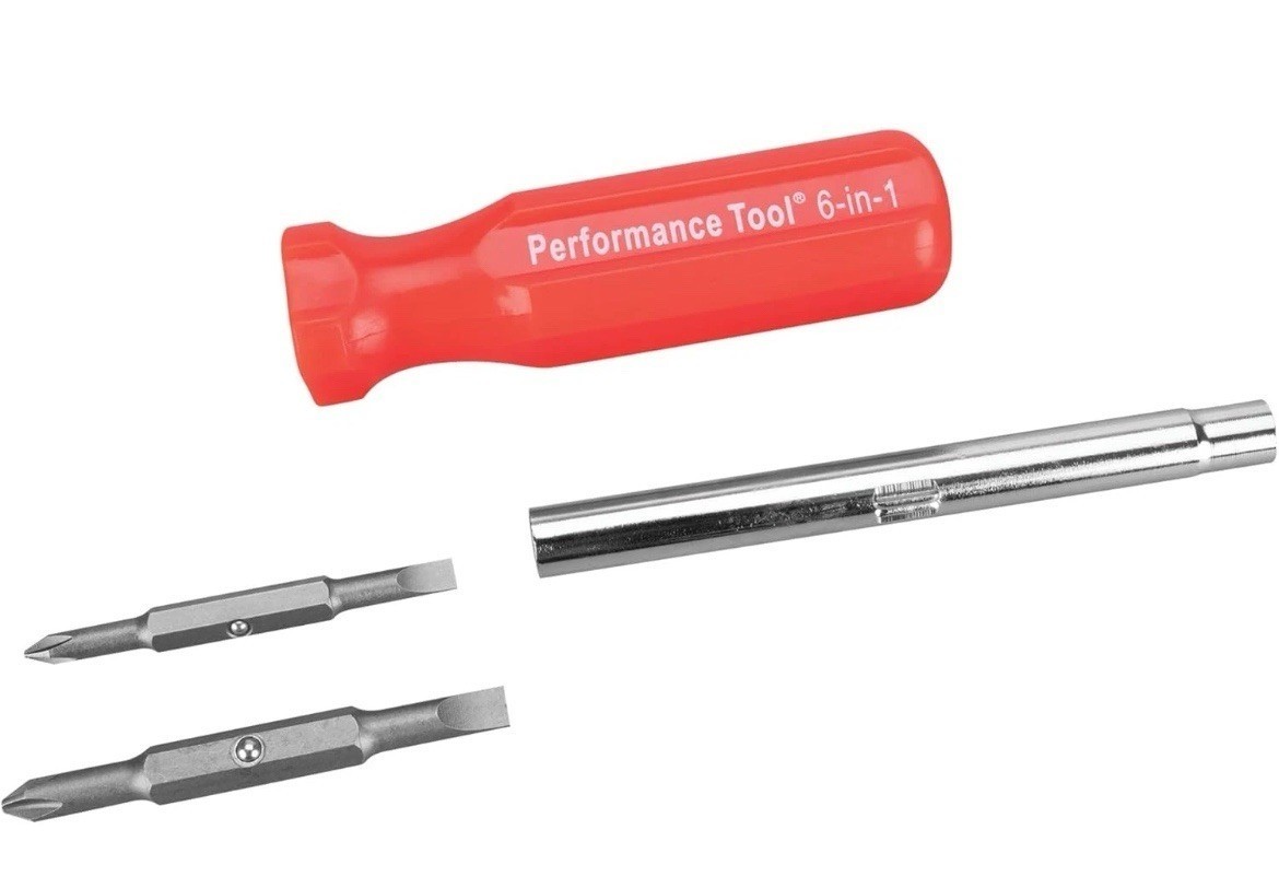 W975 6-In-1 Quick Change Screwdriver with Hex Torque Handle, Chrome Vanadium Ste