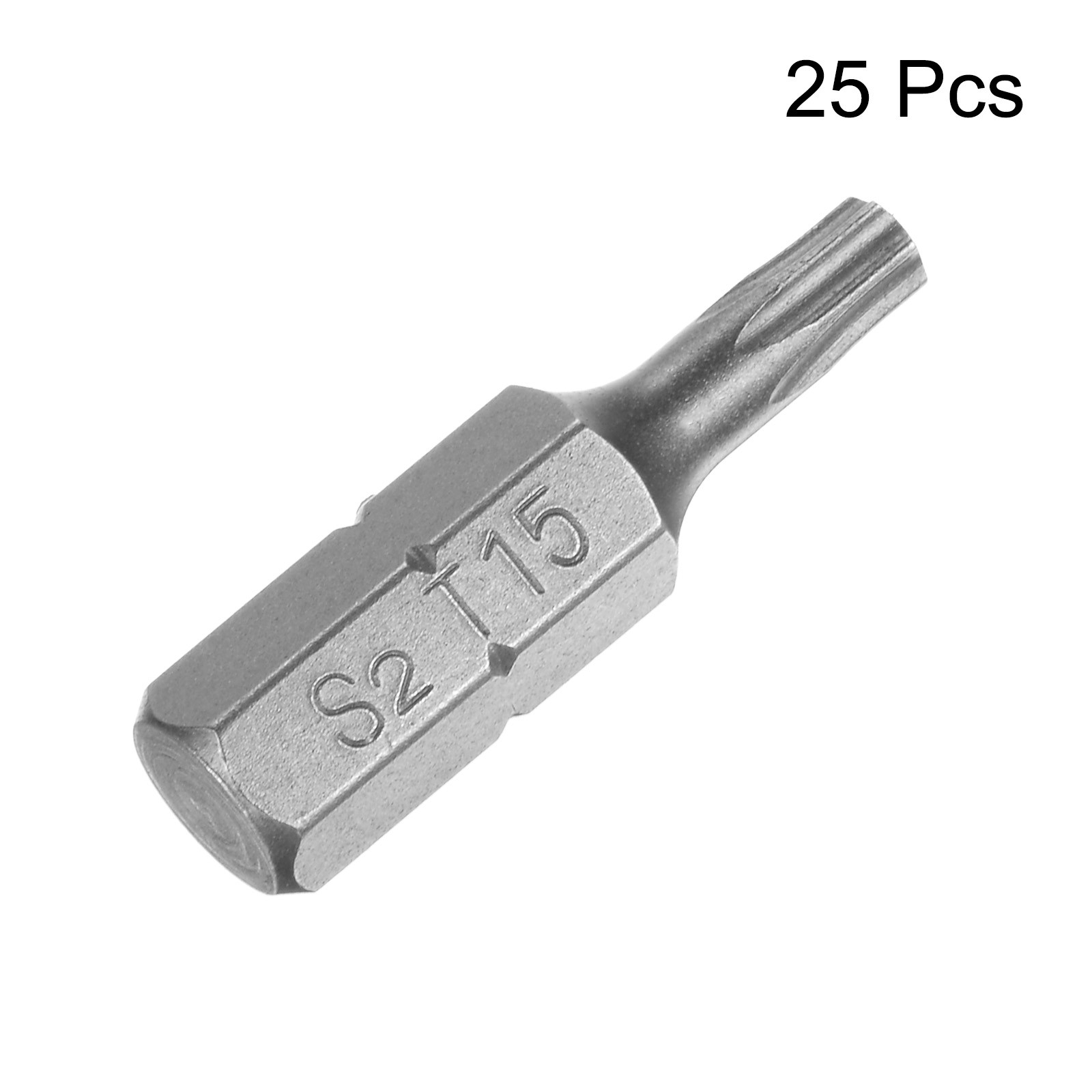 Torx Bits 1/4″ Magnetic Screwdriver T15 Screw Driver Bit S2 Alloy Steel 25pcs
