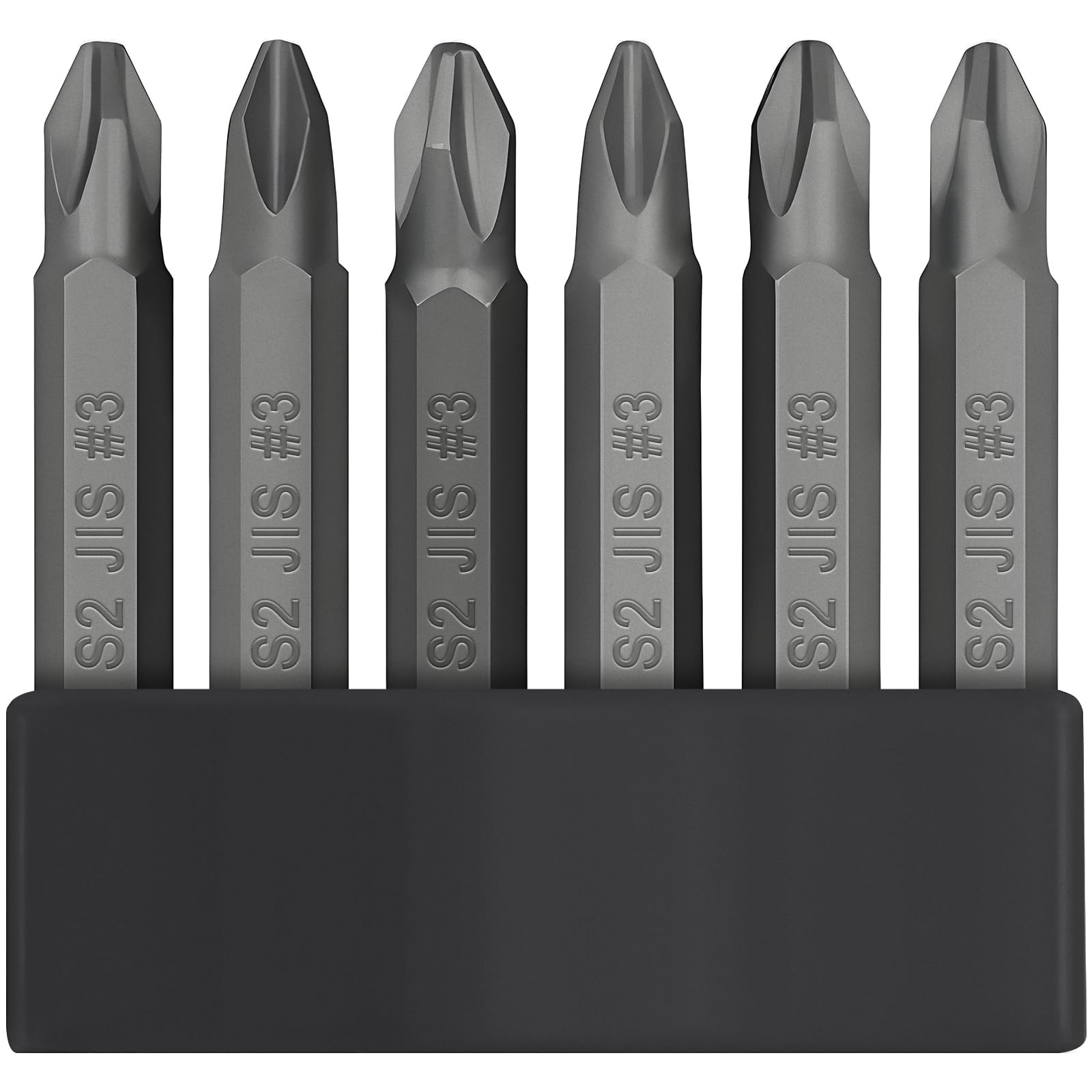 6-Piece Magnetic JIS Screwdriver Bit Set for Japanese Car, Primary Color