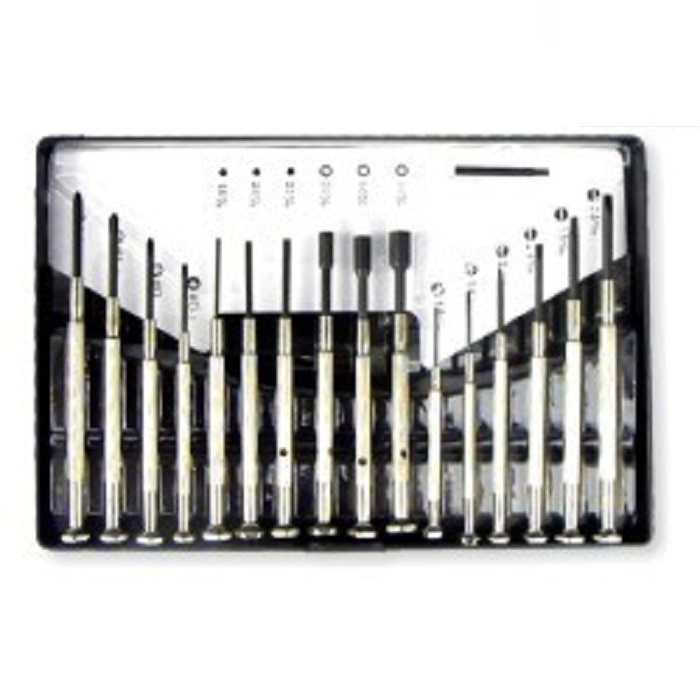 PRECISION MINI JEWELER’S SCREWDRIVER SET WATCH GLASSES