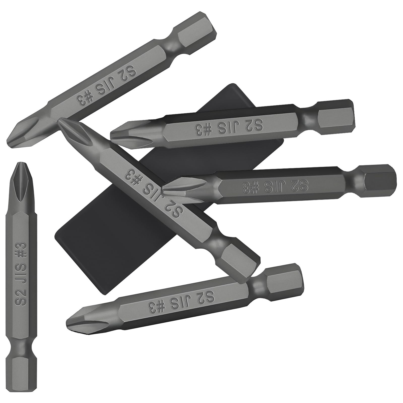 6-Piece Magnetic JIS Screwdriver Bit Set for Japanese Car, Primary Color