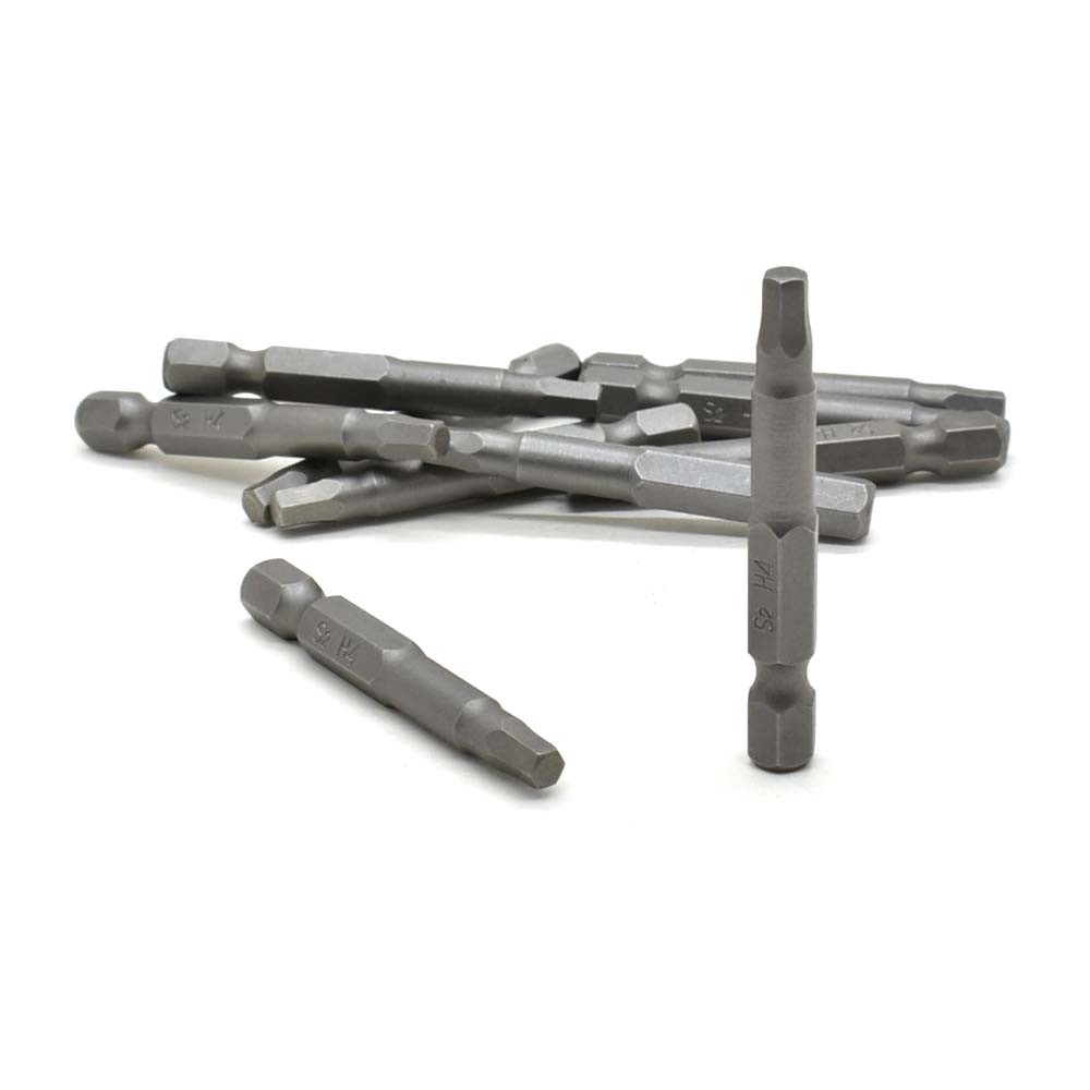 BH204-10PK Single End Hexagonal Screwdriver Bits – 2 Inch Long – 4mm Hex – 10