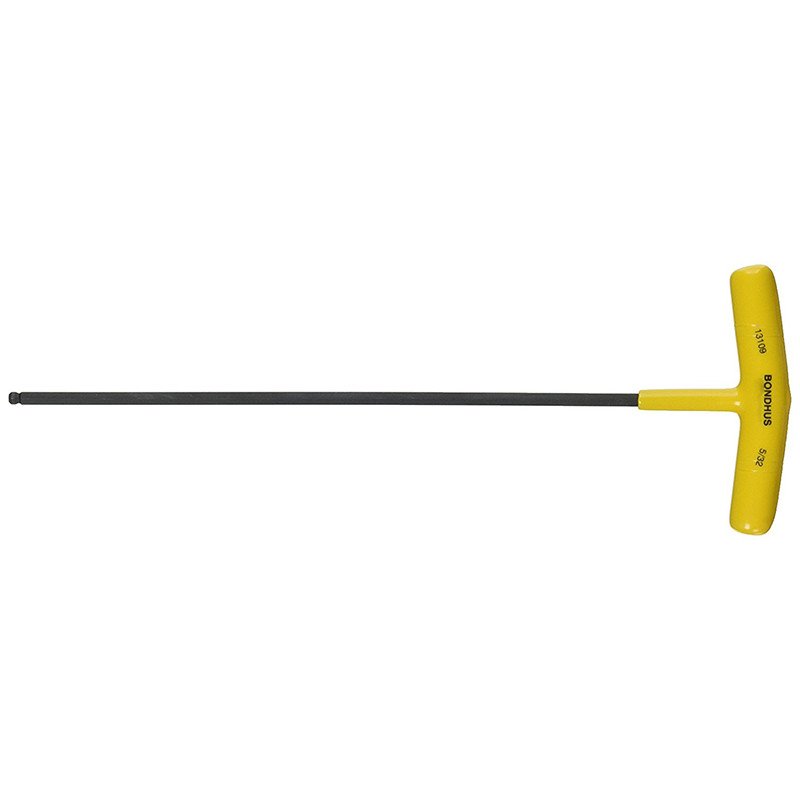 Bondhus 53109 5/32 x 9.1″ Ball End Tip Graduated Length T-Handle with ProGuard