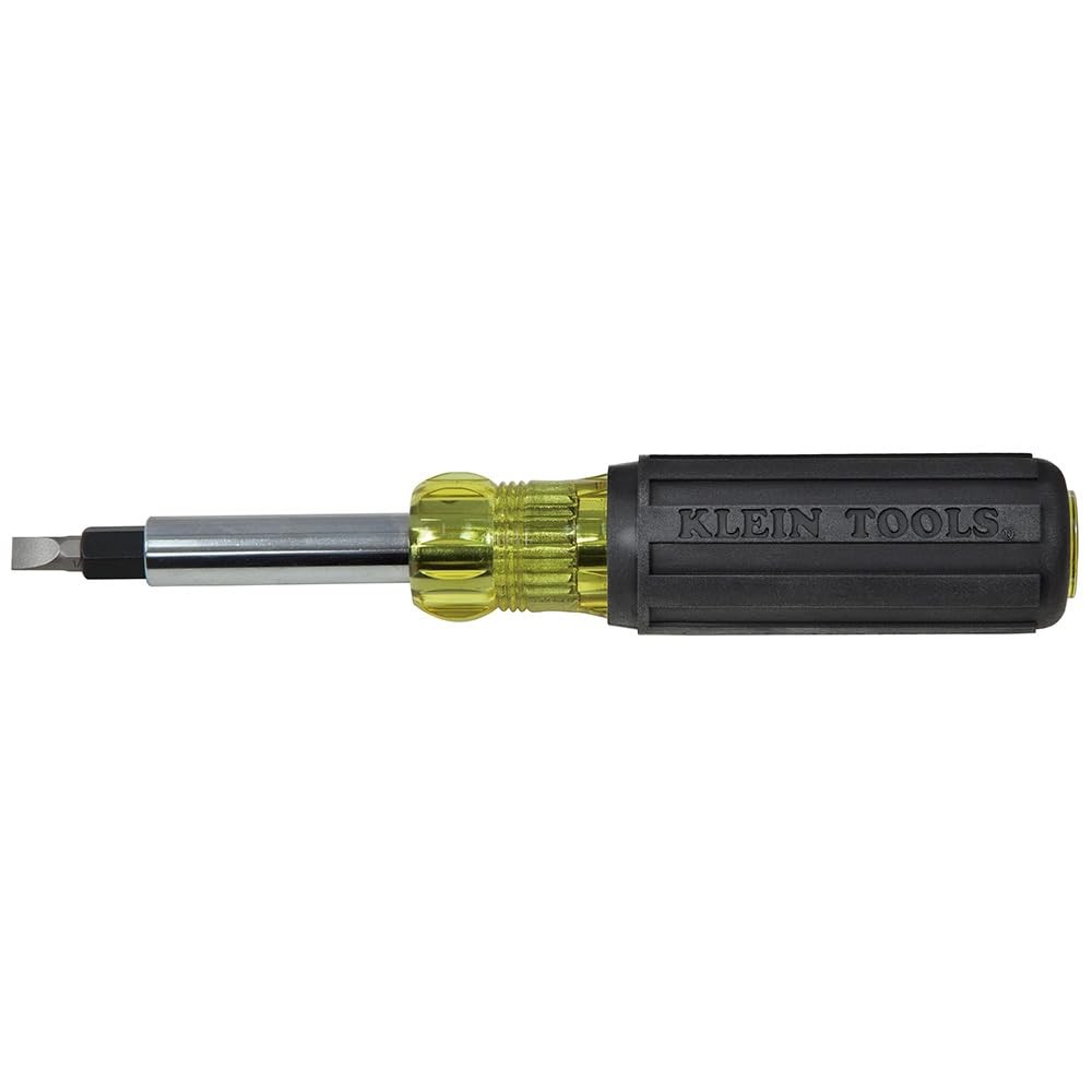 10-in-1 Multi-Bit Screwdriver Nut Driver with Interchangeable Shafts 7.9 in