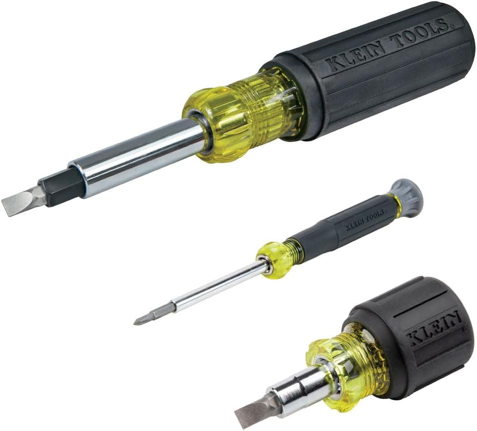 Klein Tools 3-Piece Multi-Bit Screwdriver & Nut Driver Set for Versatile Use