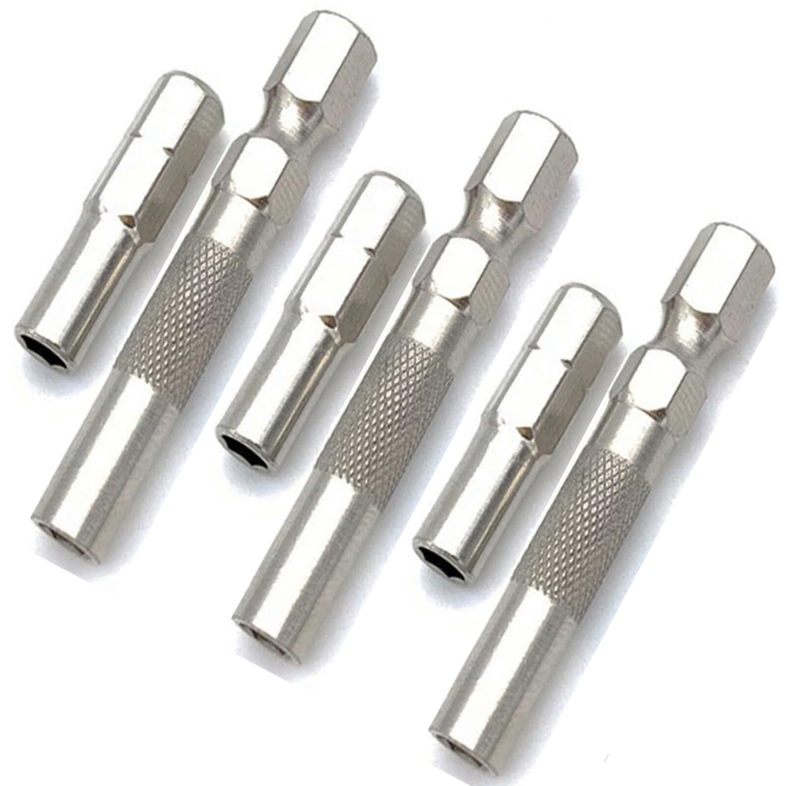 1/4 to 4mm Bit Adapter, Hex Screw Driver Bit Adapter Magnetic,6.35mm Outside