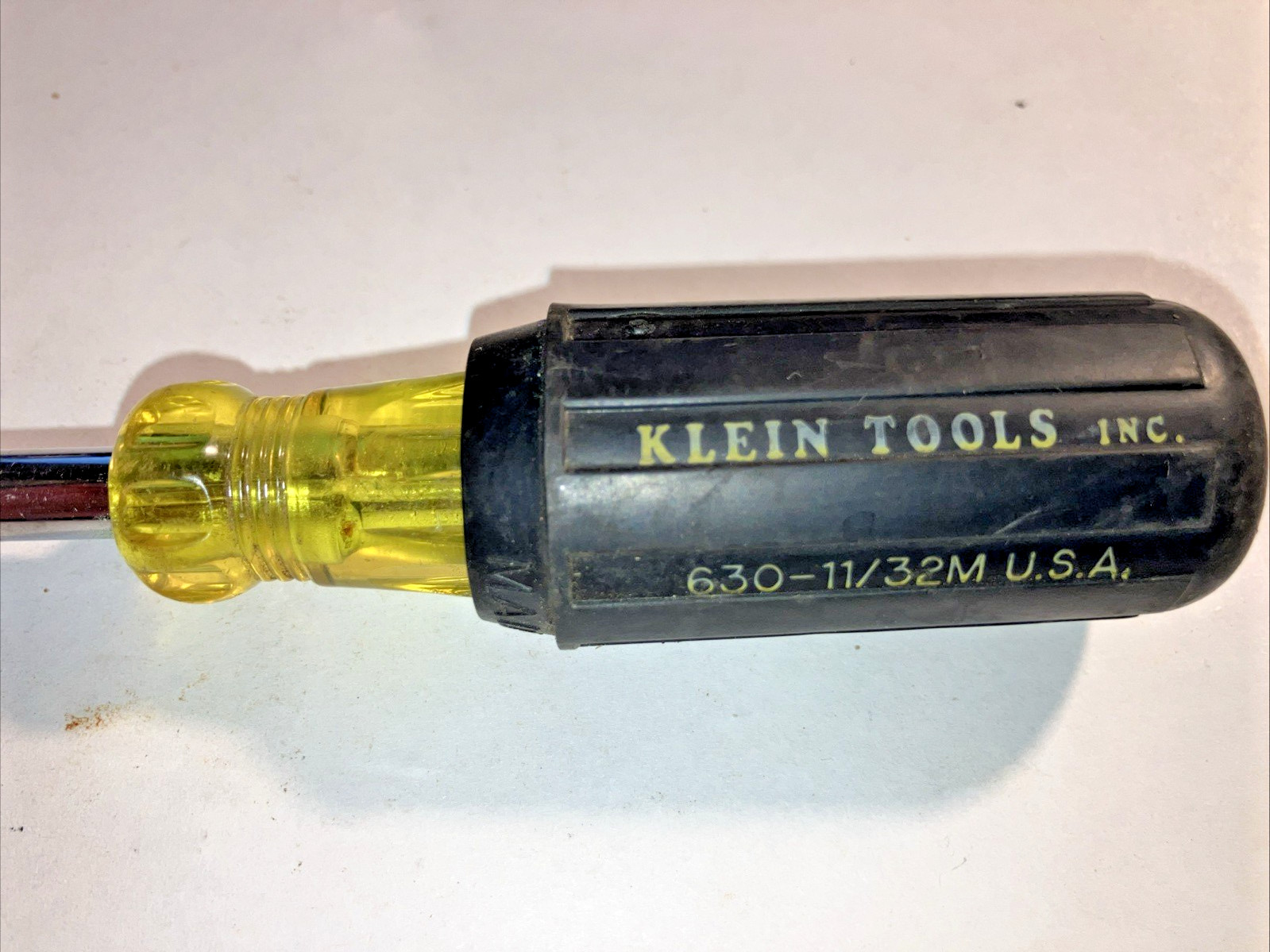 Klein Tools 630-11/32M 11/32-Inch Magnetic Tip 6 Point Nut Driver Hollow Shaft