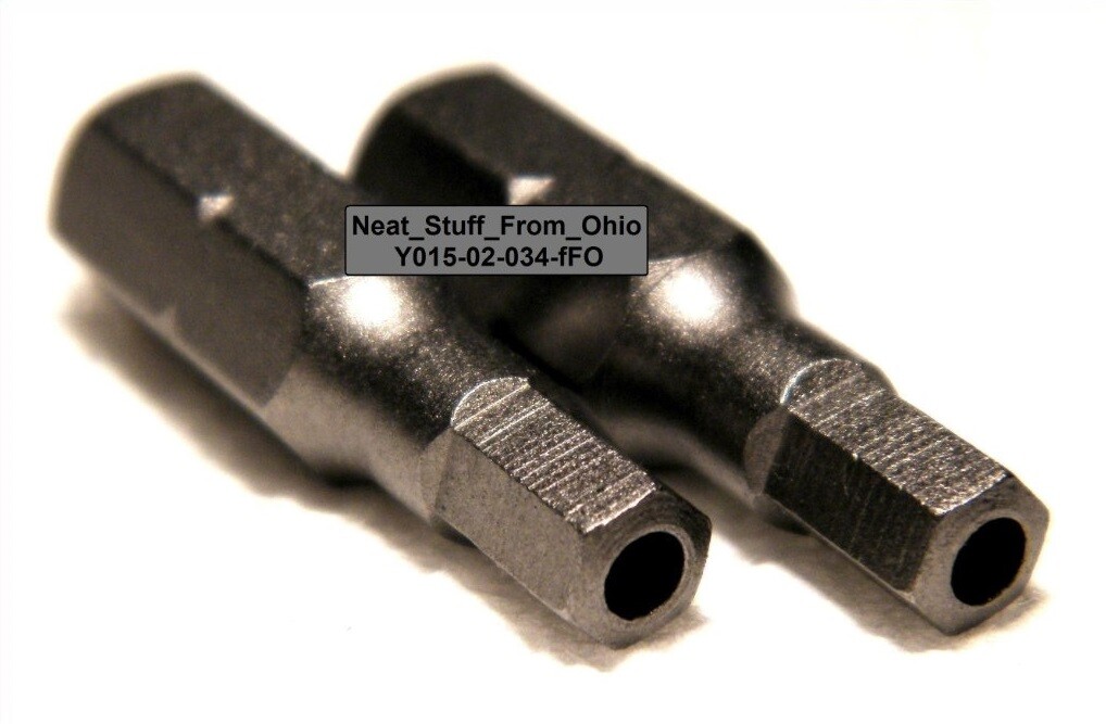 TAMPERPROOF DRIVER BITS 5/32”, PIN-IN-HEAD, 2 or 10 BITS, 👉 HARDENED STEEL 👈