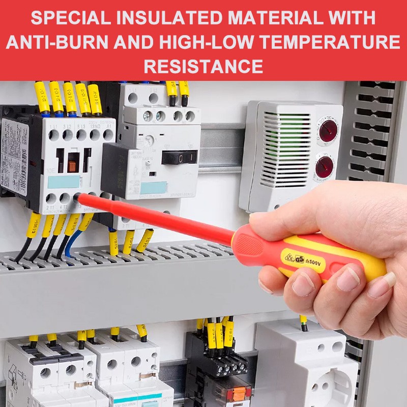 10-in-1 Electrician Insulated Screwdriver Set Magnetic Tip Slotted Phillips Tool