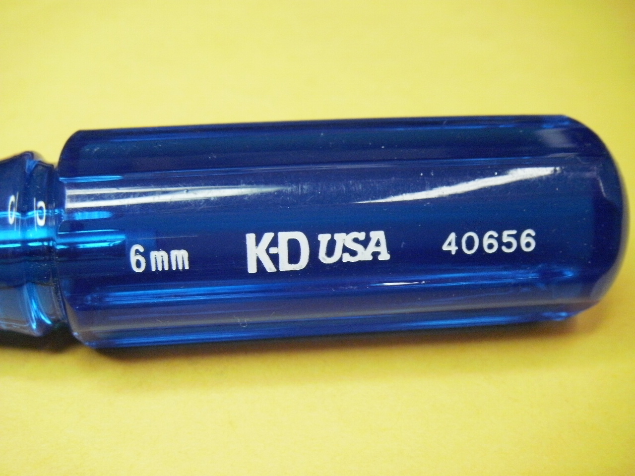 KD Tools 40656 Blue Handle 6mm Hex Nut Driver 2-3/4″ Shaft Length