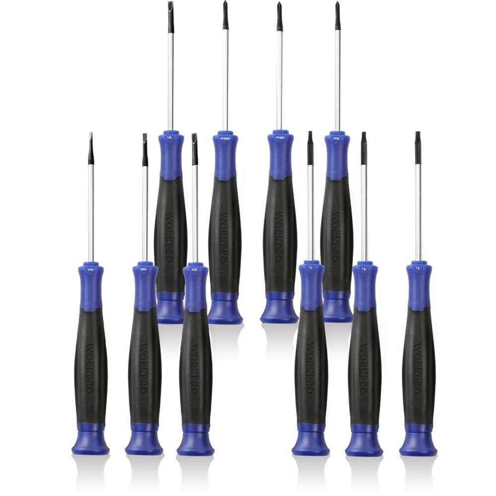 10PCS Precision Screwdriver Set Phillips Slotted Torx Star Magnetic Screwdrivers