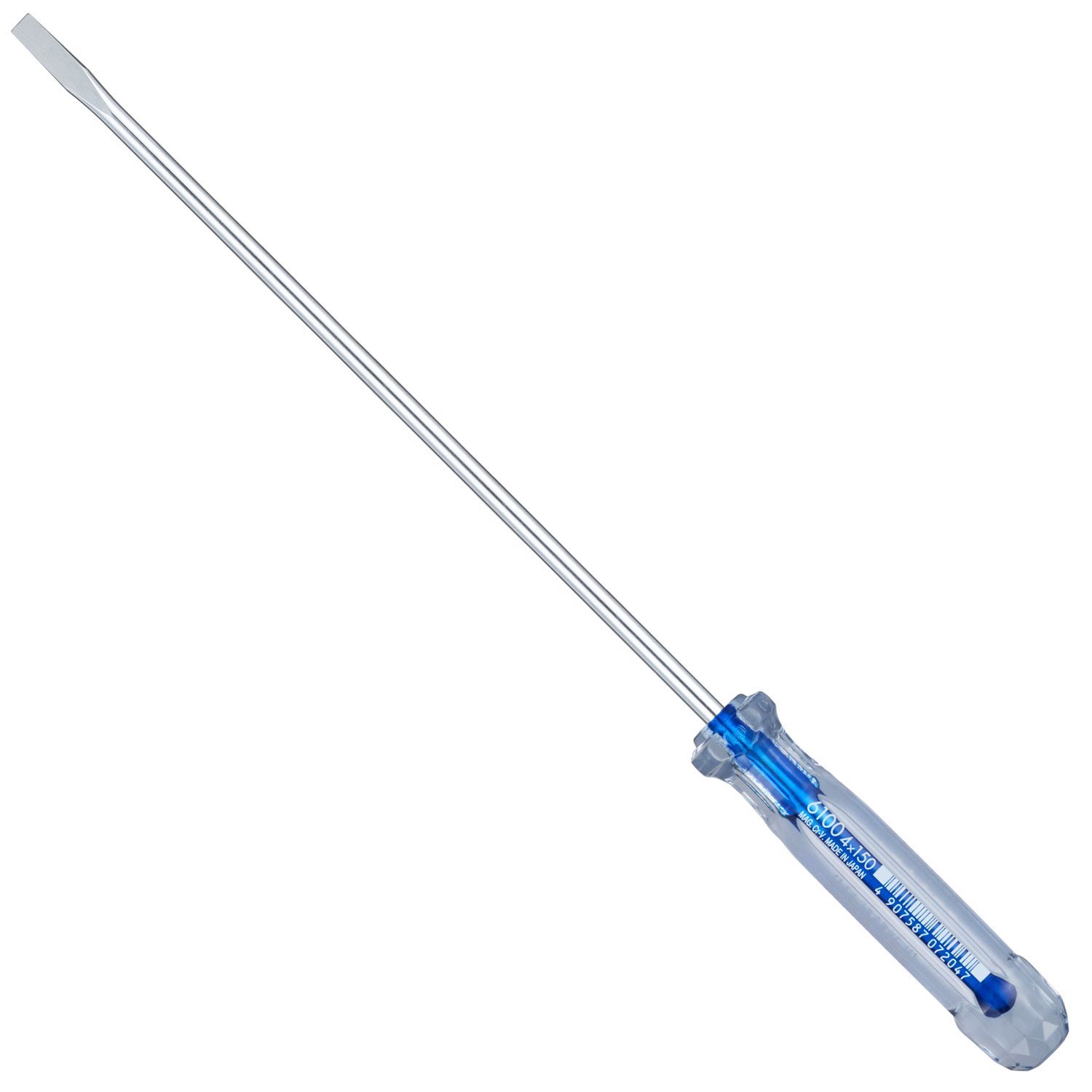 VESSEL CRYSTALINE Screwdriver Thin Shank Type -4,+0,1,2, 50-250mm No.6100
