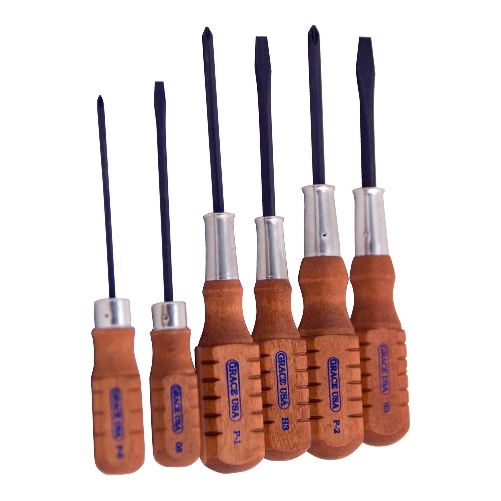 Precision Screwdriver Set 6 Piece Gunsmithing Woodworking Slotted Phillips