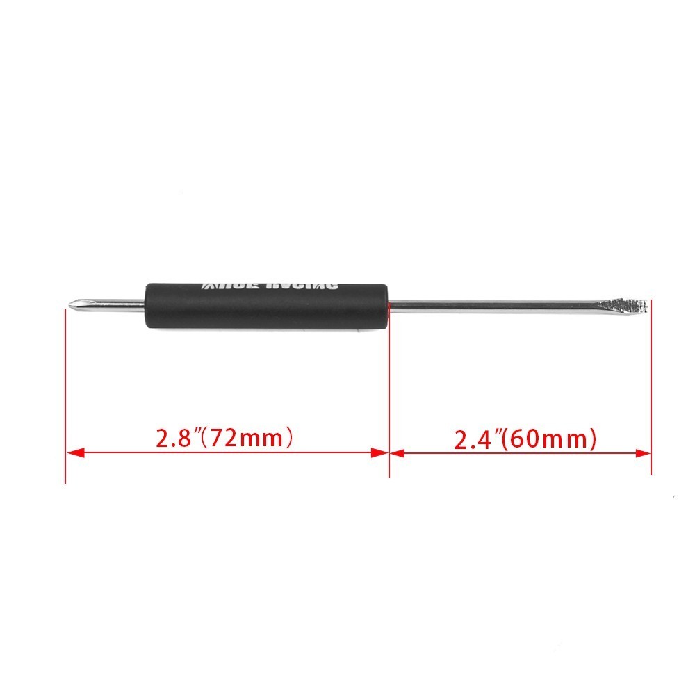 10PCS Mini Pocket Screwdriver Phillips & Flat Head Tip w/Magnet and Clip