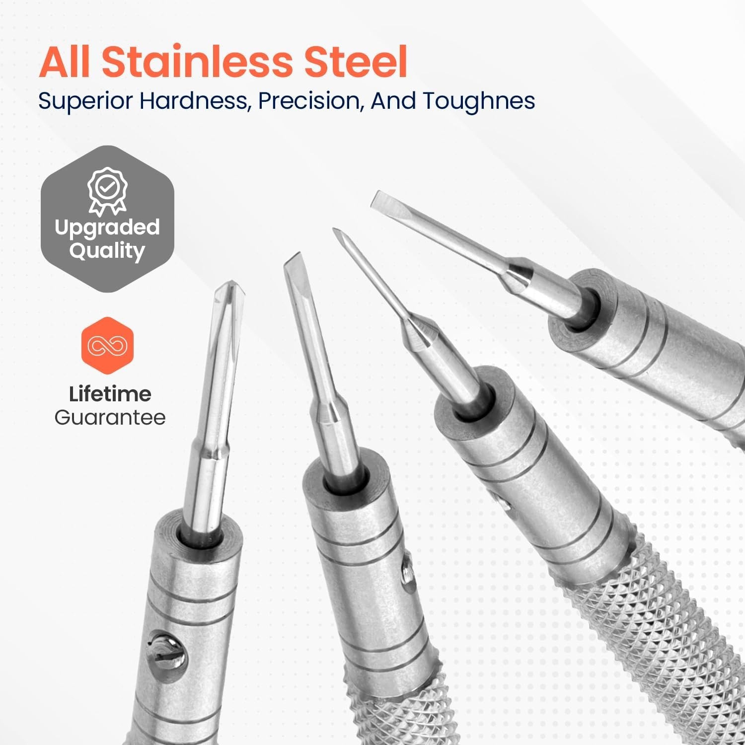 Versatile 10-Piece Stainless Steel Screwdriver Set – Repair Watches & Glasses