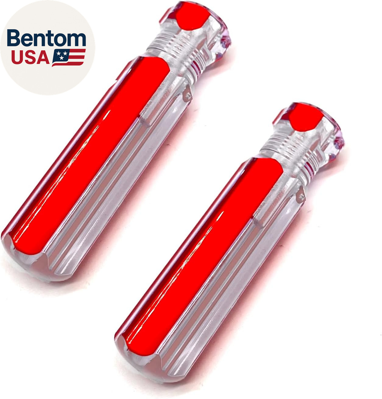 4 Pcs 78mm 3.07 Inch Length Pre Drilled Blank Screwdriver Tool Handles Set