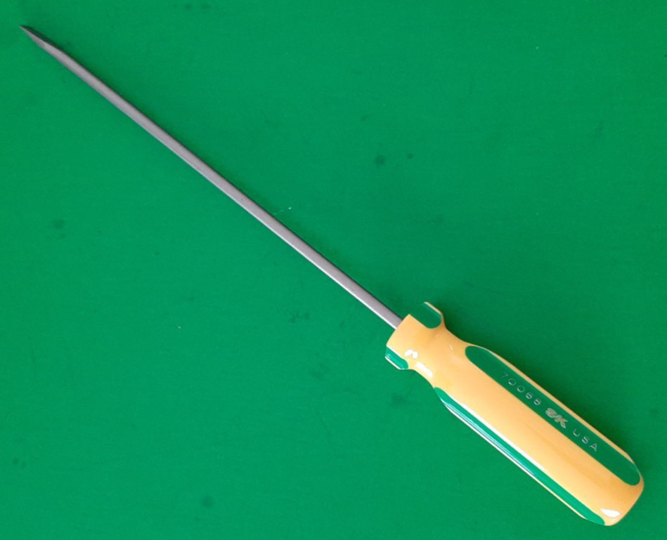NOS NEW S-K SK TOOLS USA 70068 Falt Tip Slotted Cabinet Screwdriver 3/16″ Blade