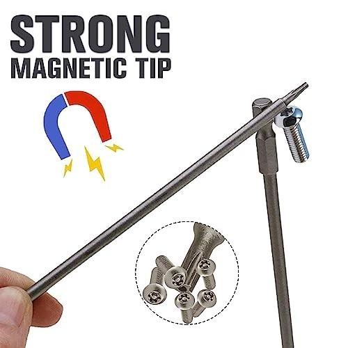 11pcs Extra Long Torx Screwdriver Bit Set, Magnetic S2 Steel Star Bits T6-T40 1/