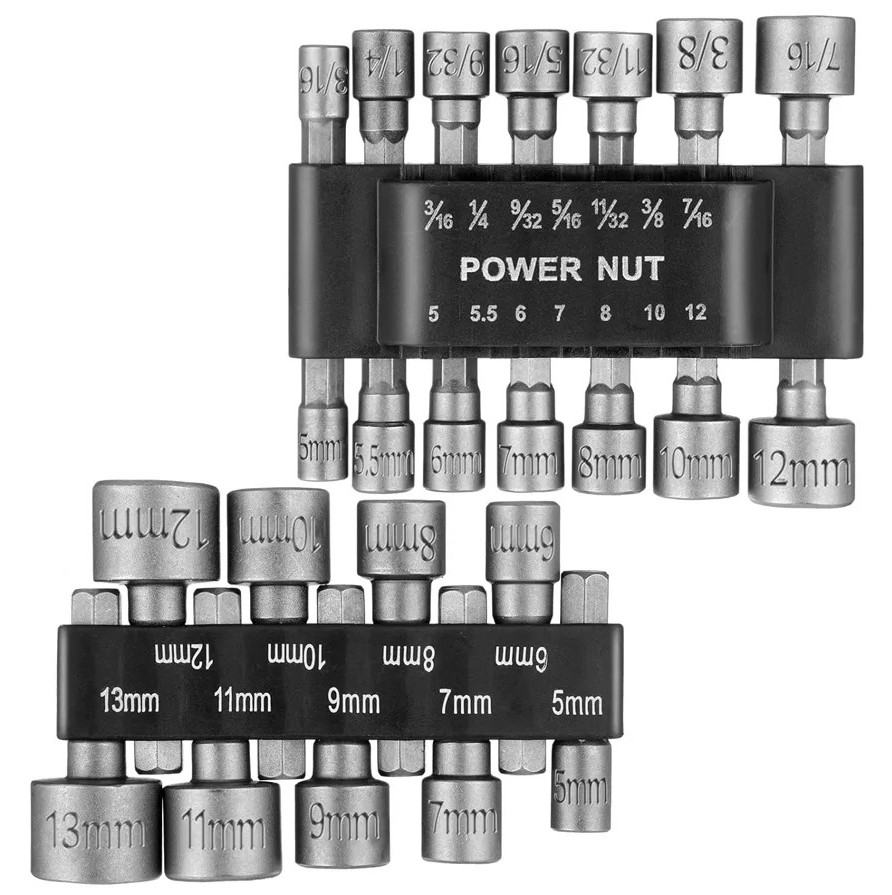 9pcs / 14pcs Hex Socket Wrench Set – Inner Hex Screwdriver Extension Tool Kit