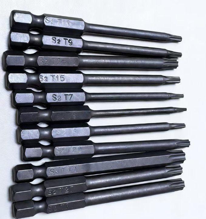 Precision S2 Long Torx Bits T6‑T40 1/4″ Hex Shank Star Driver Bits