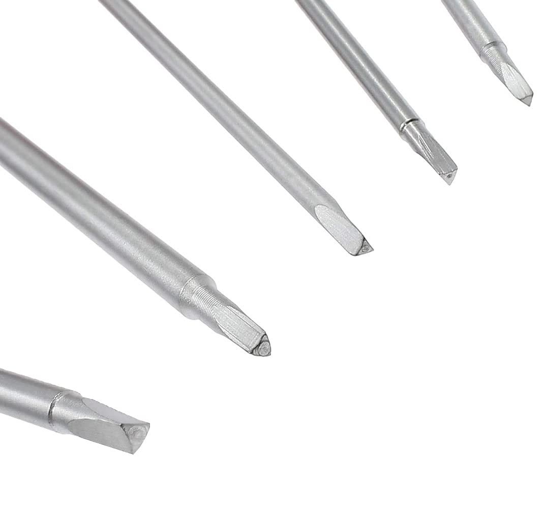 6pcs Triangle Screwdriver Set, Magnetic Bits 1.8mm Red