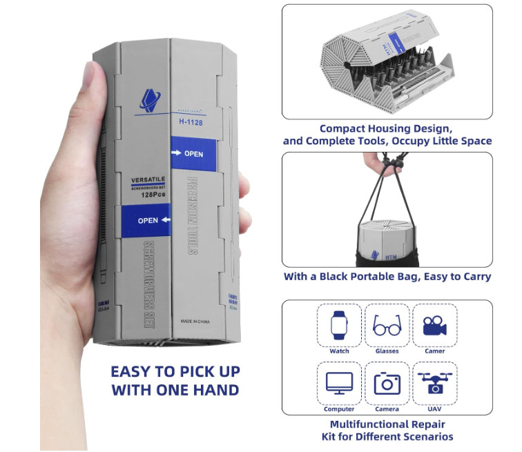142 in 1 Precision Screwdriver Set Professional Magnetic Repair Tool Kit for Com