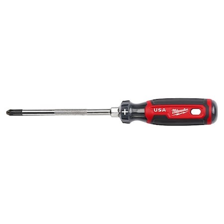 Milwaukee Tool Mt203 6 In. No 3 Phillips Cushion Grip Screwdriver (Made In Usa)