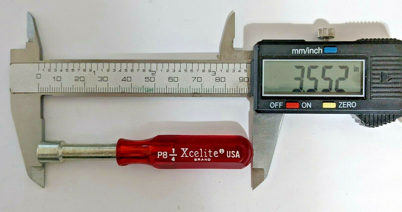 1/4 in. x 3 1/2 in. COMPACT NUT DRIVER POCKET MINI Xcelite P8 (QTY: 1) USA NOS