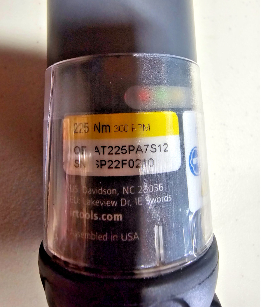 INGERSOLL RAND QE8AT225PA7S12 nut runner and controller QCD21-FM unit 5