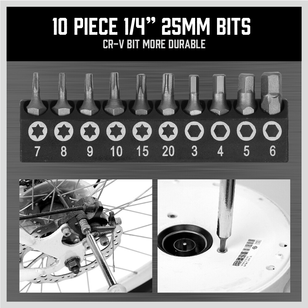 44 Pcs Magnetic Screwdriver Set Demagnetizer Magnetizer Tool Phillips Flat Head