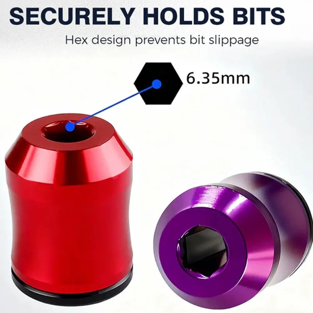 3pcs Strong Magnetic Screw Ring: 1/4 Inch/ 6.35 mm Universal Magnetic Screw Hold