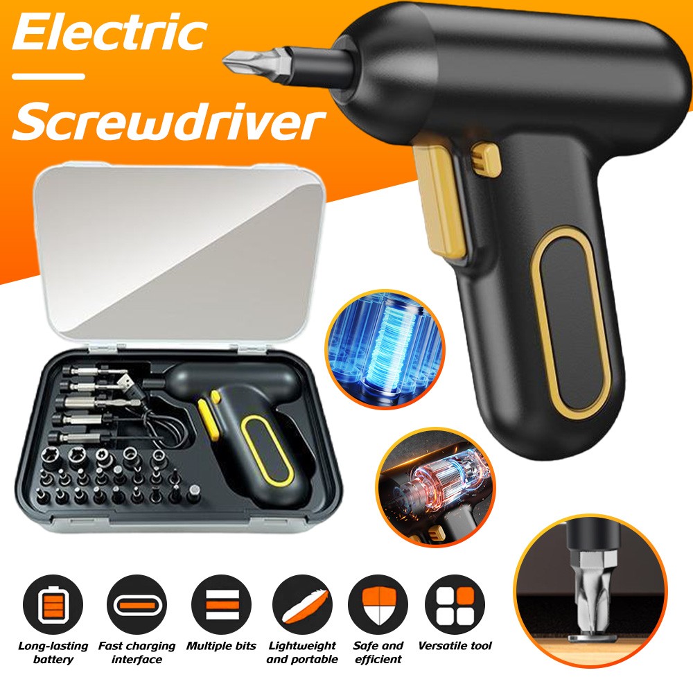 29PCS Electric Screwdriver Drill Bits Kit Power Tool Rechargeable Cordless