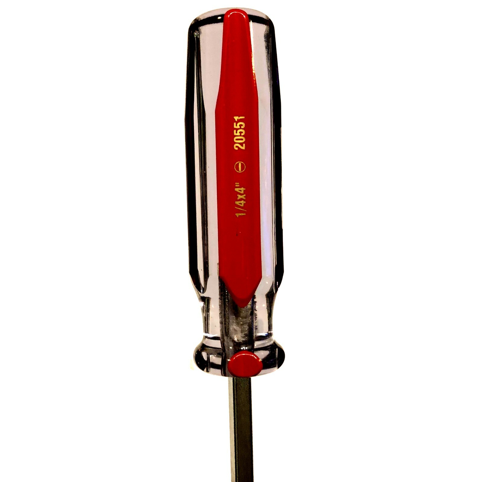 20551 1/4”x4” Slotted, Acetate Handle, ACE pro series, Taiwan Made, 0829012055