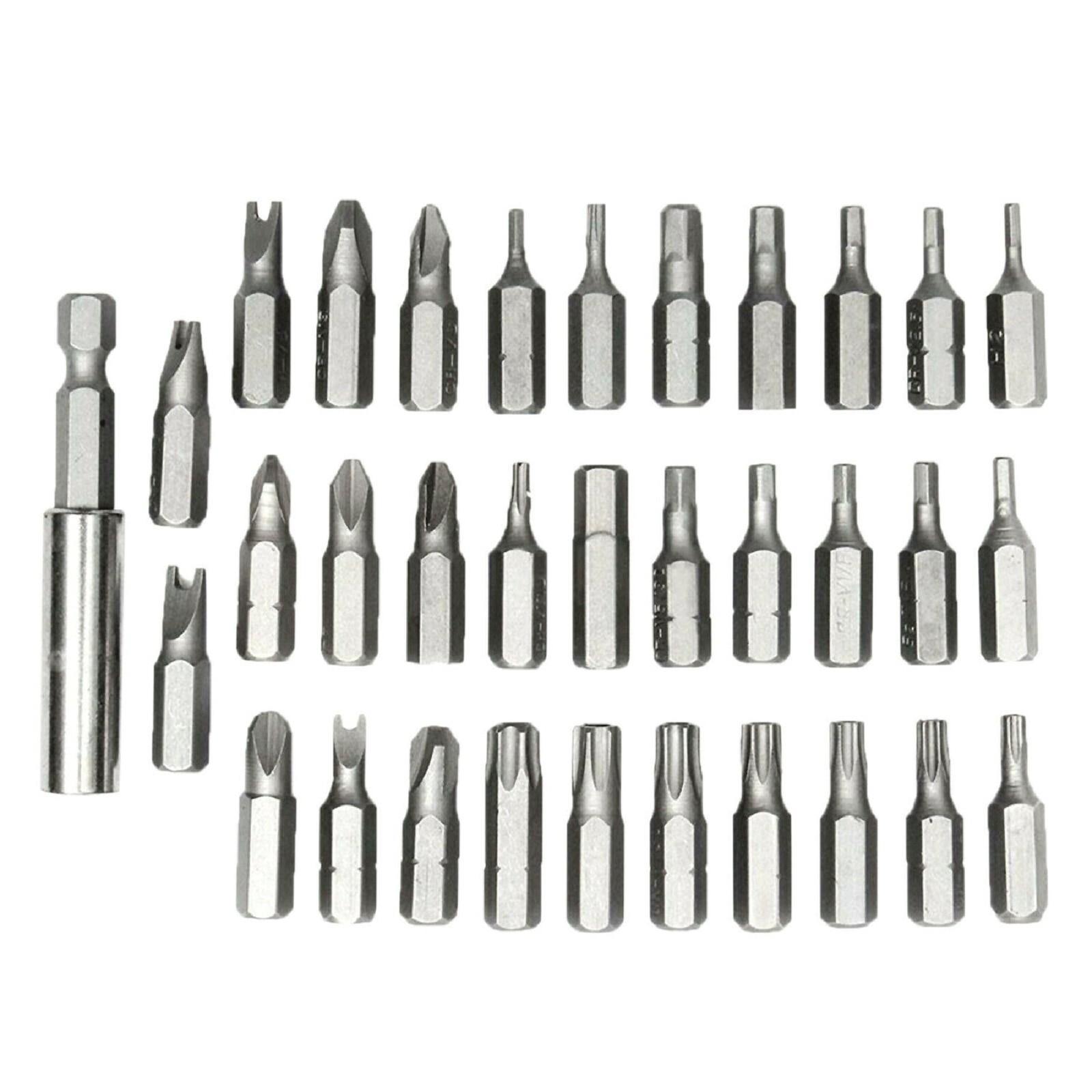 Security Tamper Proof Bit Set 33pc Torq Torx Hex Star Spanner Tri Wing Screwdriv
