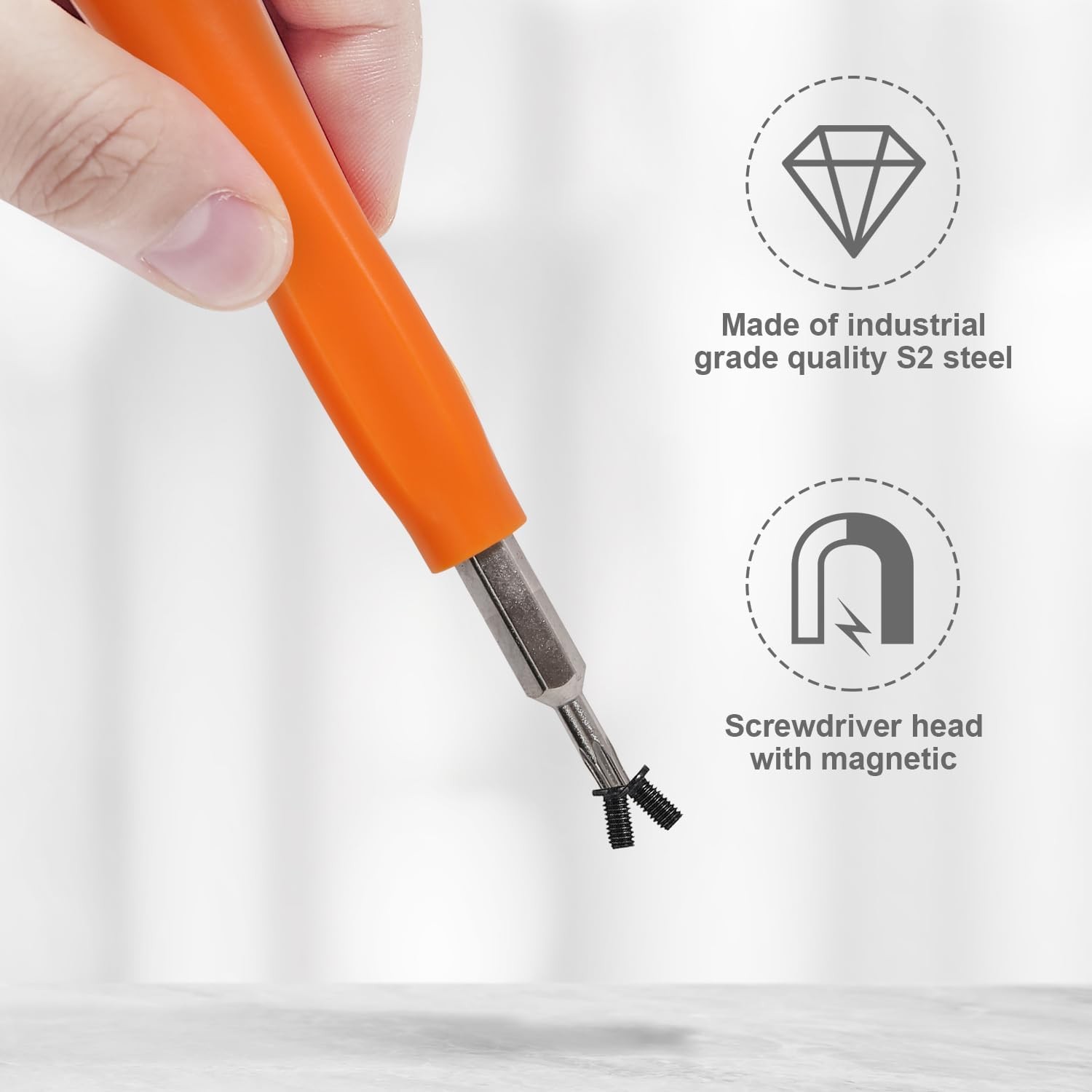 Screwdriver for Ring Doorbell Replacement with 4.7 INCH, Orange