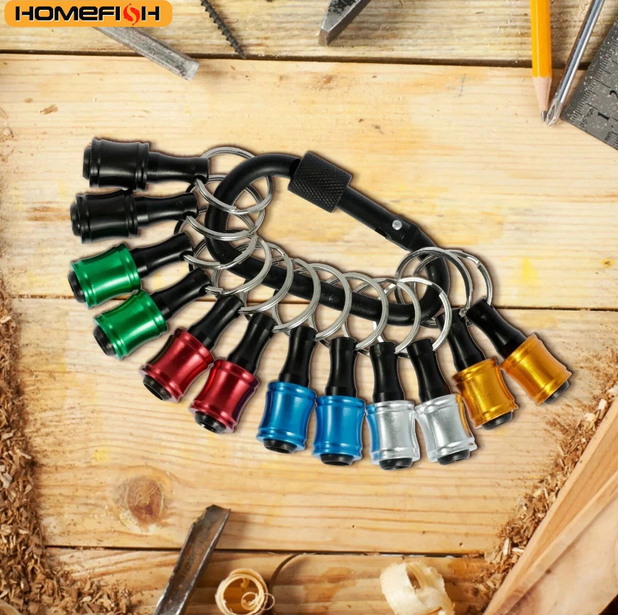 12pcs Hex Shank Screwdriver Bit Holders Quick Change Extension Bars – NEW
