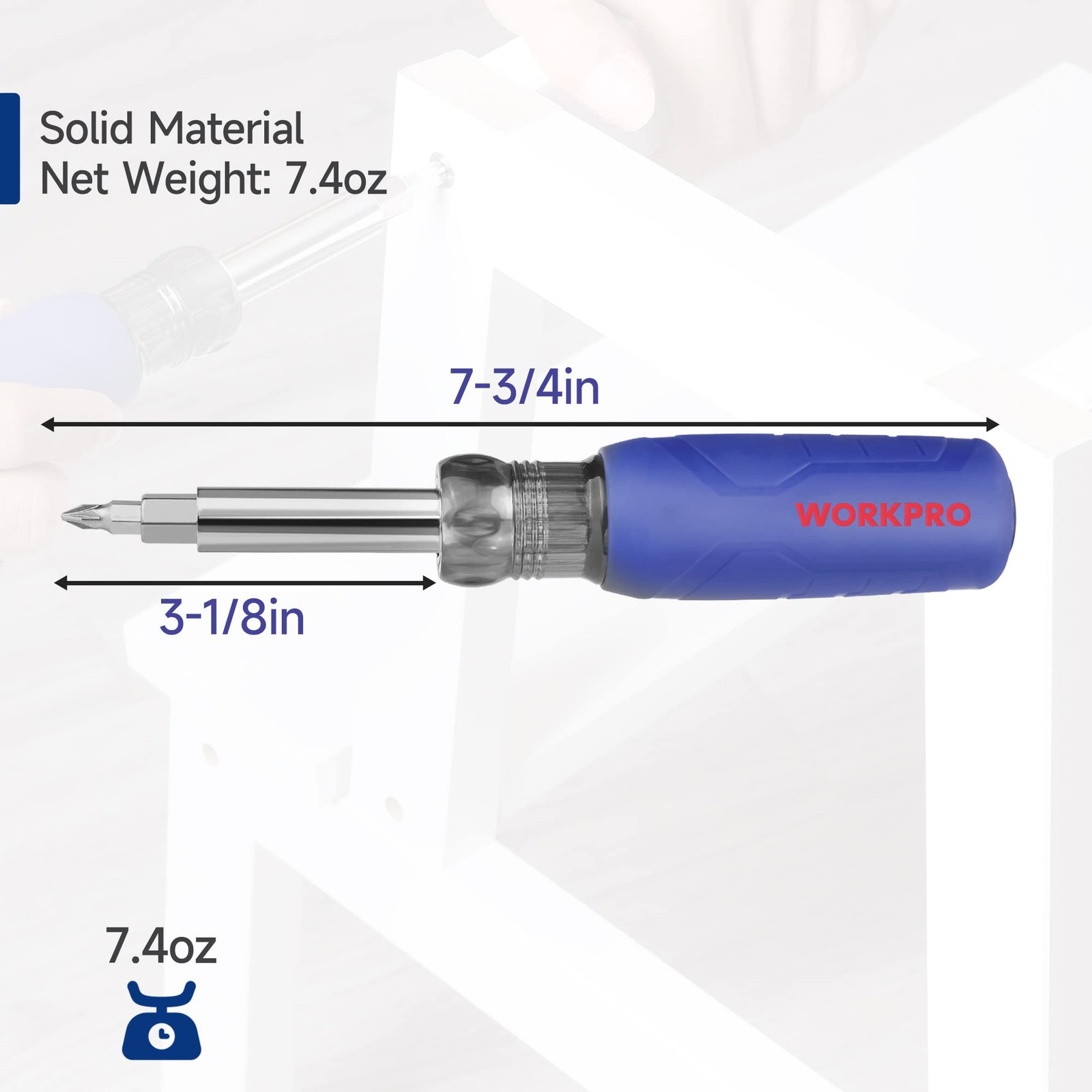 WORKPRO 11-in-1 Screwdriver/Nut Driver Set Tool Comfort One Size,