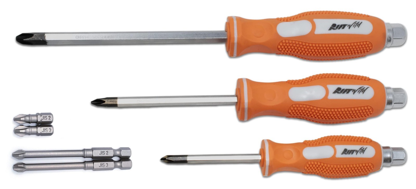 7pc JIS Driver & Bit Set #1 #2 #3 Screwdrivers Short/Long 1/4″ Bits – Precision