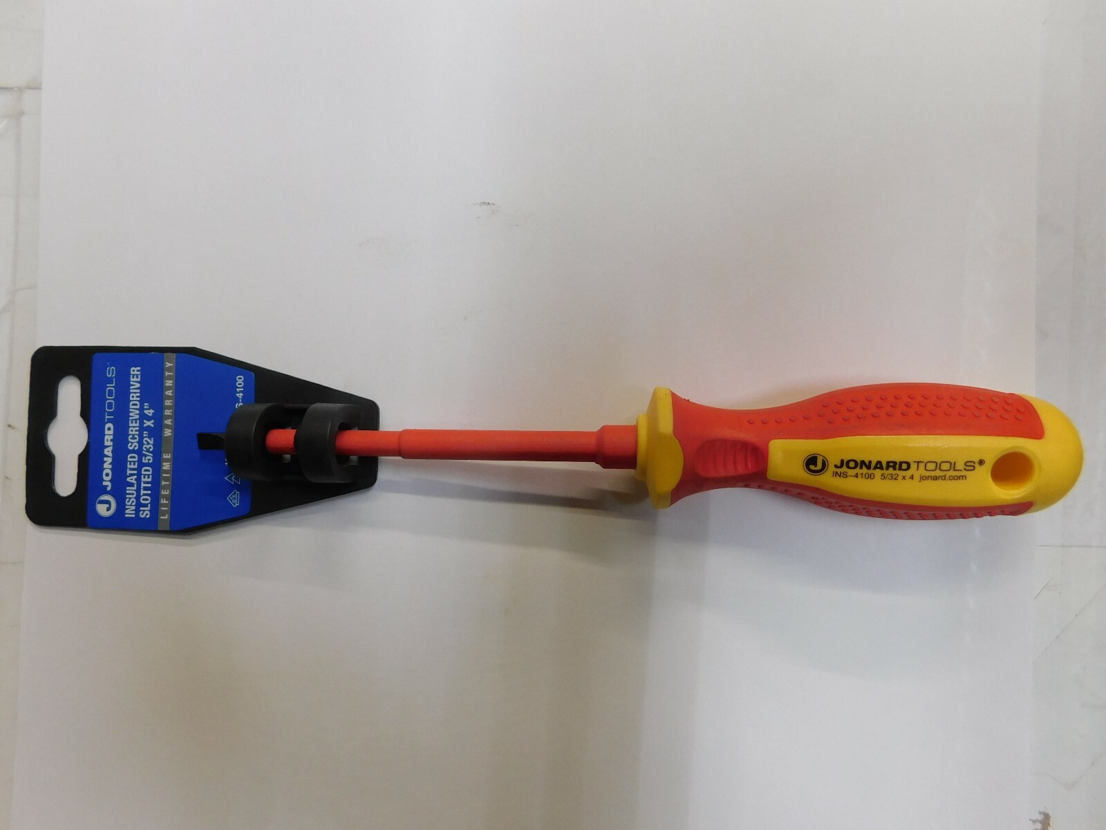 JONARD TOOLS INS-4100 Insulated Screwdriver Slotted 5/32″ 4″